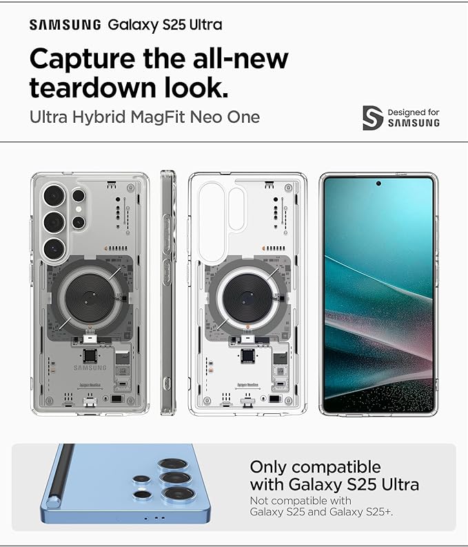 Spigen Ultra Hybrid MagFit Coque Compatible avec Samsung Galaxy S25 Ultra - Neo One
