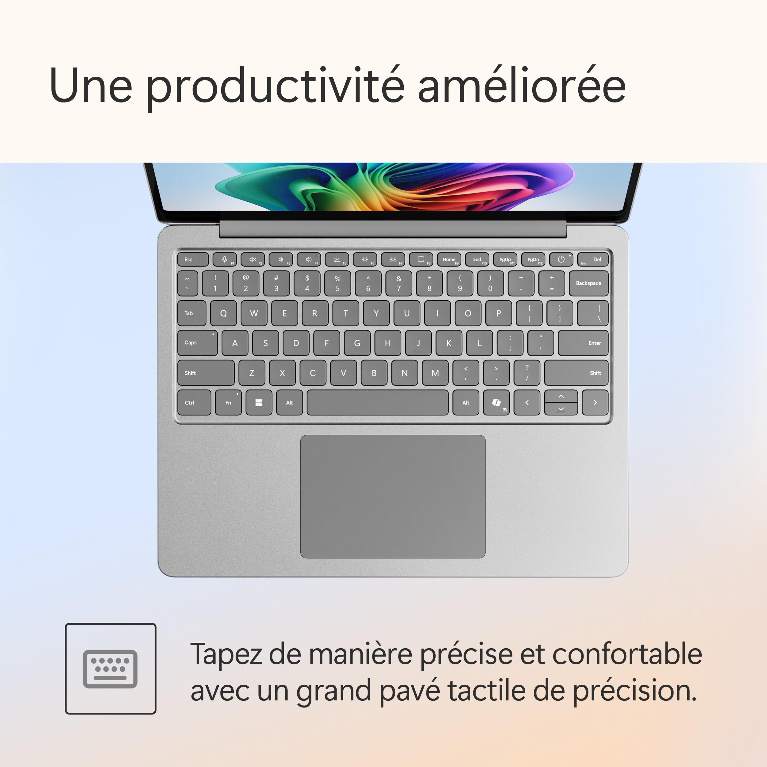 Microsoft Surface Laptop - Ecran Tactile LCD 13” - Snapdragon® X Plus - 16Go RAM - Stockage 256Go