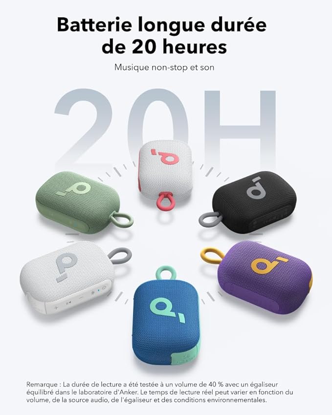 Soundcore Select 4 Go Enceinte Bluetooth Ultra Portable, 20h Autonomie