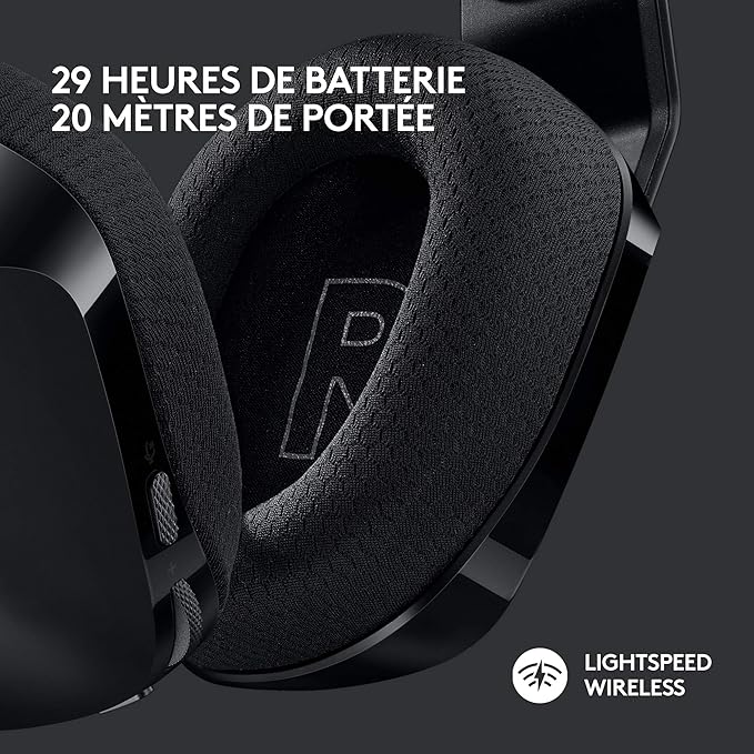 Logitech G G733 Casque Gamer Sans Fil LIGHTSPEED avec Bandeau de Suspension, LIGHTSYNC RVB, de Micro Blue VO!CE- Noir