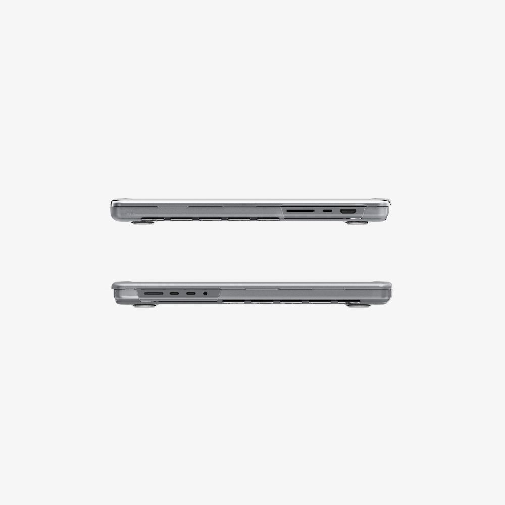 Spigen Thin Fit Coque Rigide Compatible avec Macbook Pro 16 Pouces 2023 2021, M3 Pro / M3 Max (2023) / M2 Pro / M2 Max / M1 Pro / M1 Max - Transparent