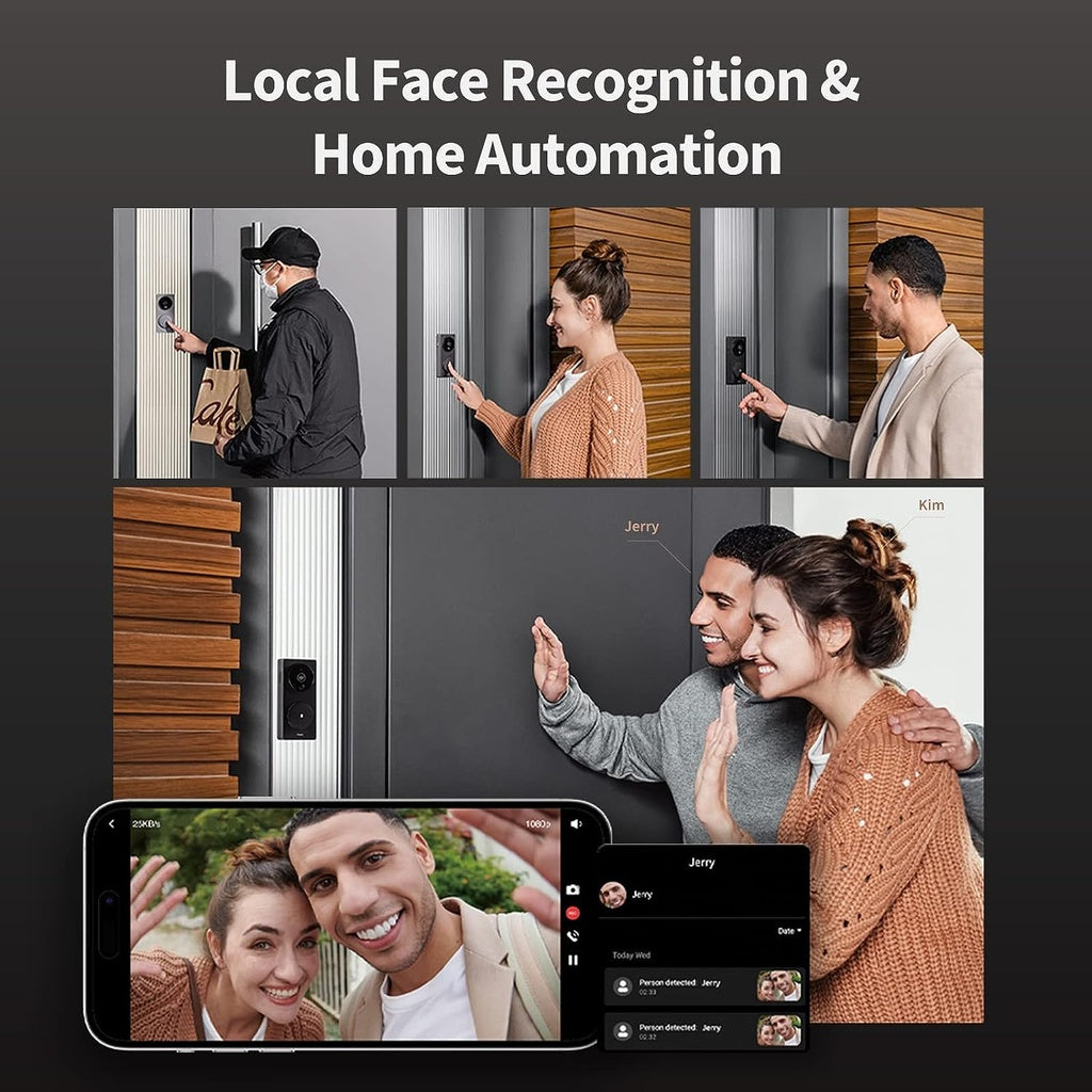 Aqara Sonnette Vidéo G4 – Caméra Vidéo FHD 1080p Compatible HomeKit