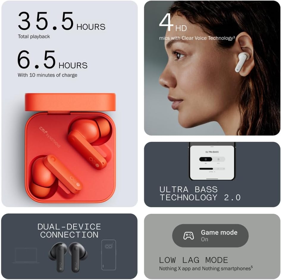 CMF by Nothing Buds – Écouteurs Sans Fil Bluetooth