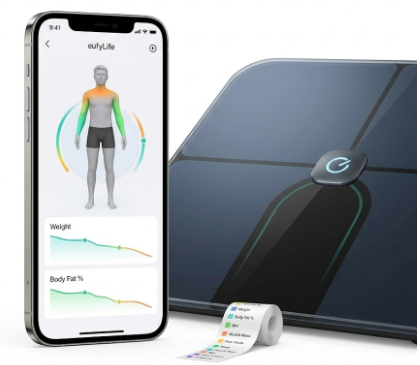 eufy P3 Balance Connectée WIFI, Analyse Intelligente, Mode corps Virtuel 3D,Multi-modes