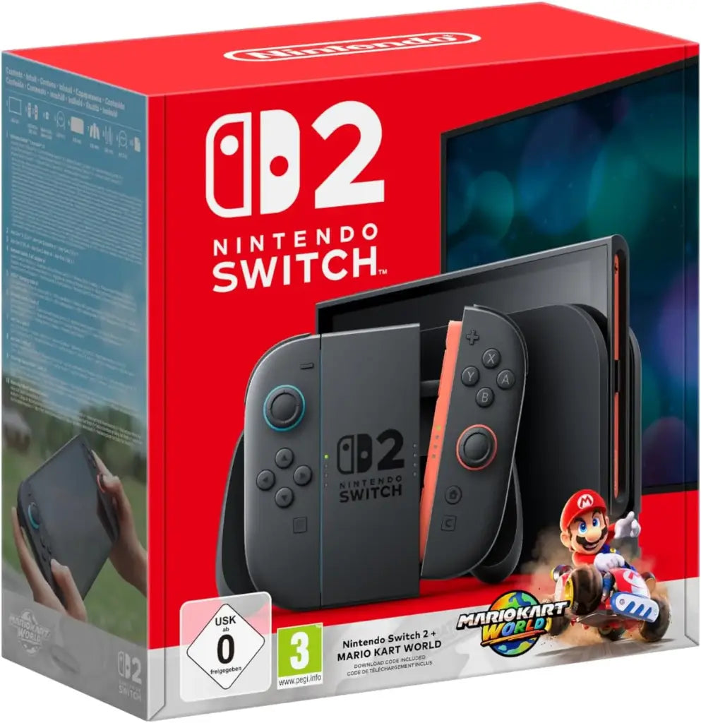 Console Nintendo Switch 2 + Mario Kart World (code de téléchargement)