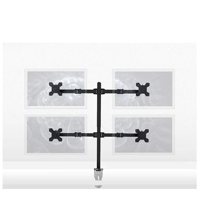 Suptek support de moniteur à 4 Bras, entièrement réglable  de  13" à 27 pouces