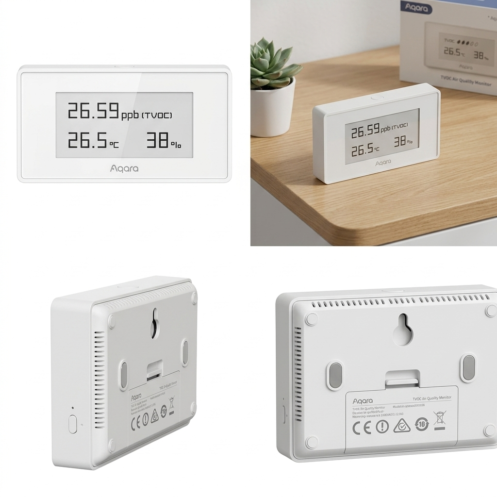 Aqara Moniteur de qualité de l'air intérieur, nécessite un concentrateur AQARA ,  HomeKit, Google, Alexa et IFTTT