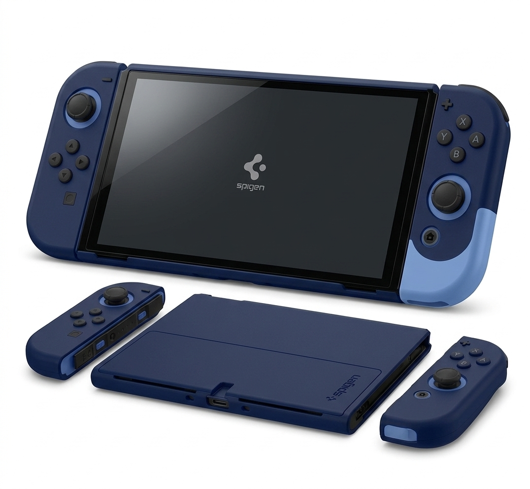 Spigen Nano Pop Coque Compatible avec Nintendo Switch 2 (Bleuet Marine)
