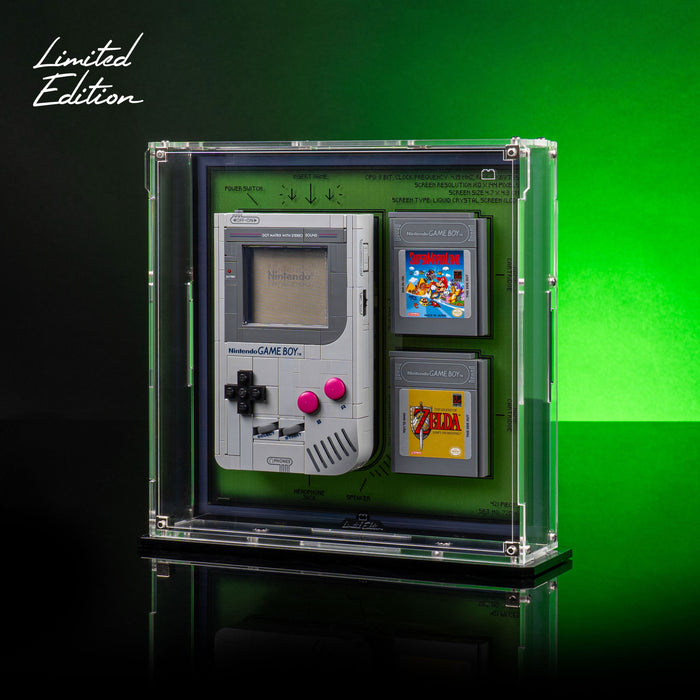 LEGO 72046 Super Mario Game Boy – Set de Construction pour Adulte, Maquette Nintendo à Exposer avec 2 Cartouches (Zelda), Support Inclus