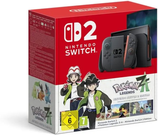 Pack  Console Nintendo Switch 2 + le jeu Légendes Pokémon : Z-A (Code de Téléchargement)