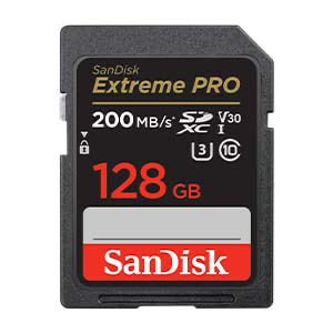 SanDisk Extreme PRO Carte SDXC 128 Go (Carte Micro SD V30, Vitesse de Transfert jusqu'à 200 Mo/s