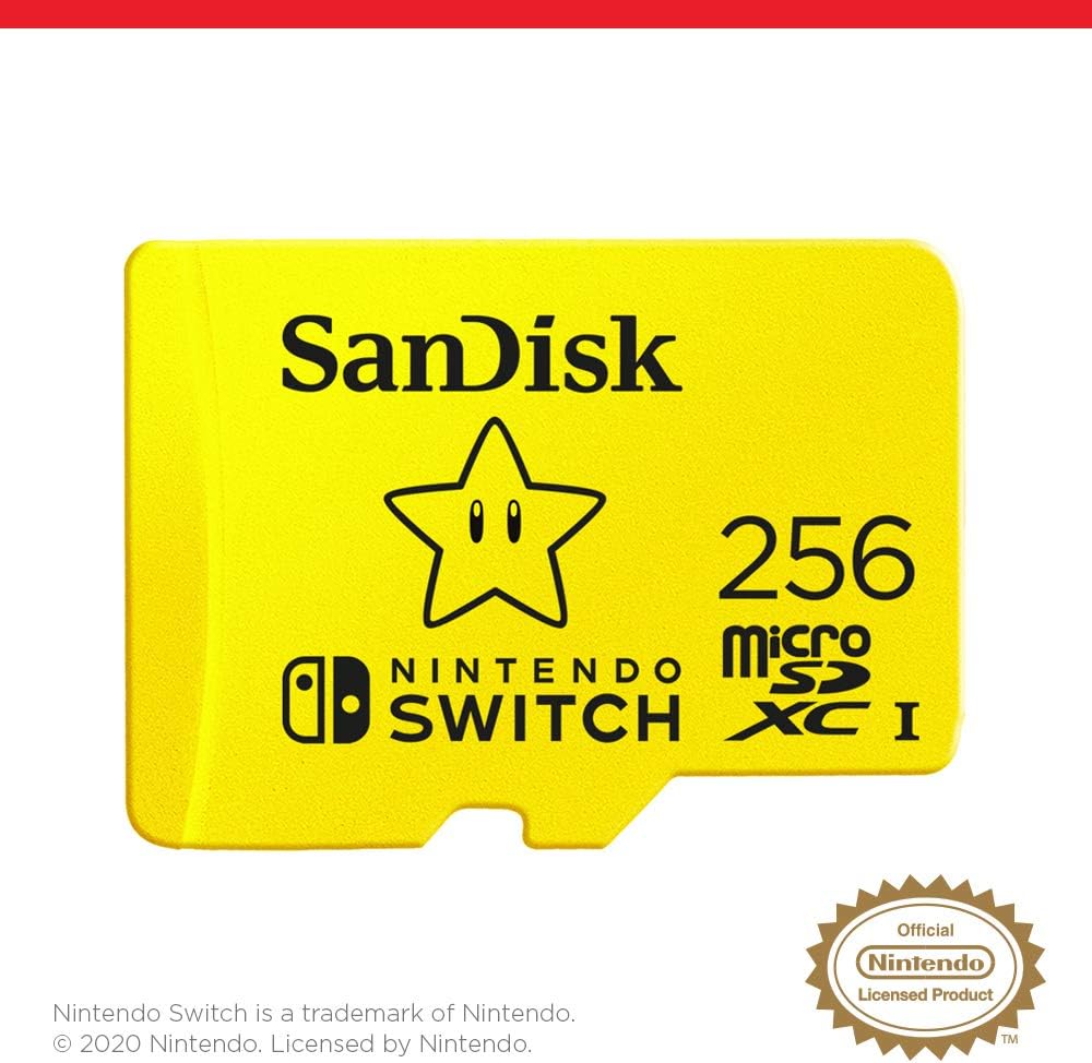 SanDisk 256 Go Carte mémoire microSDXC pour Nintendo Switch