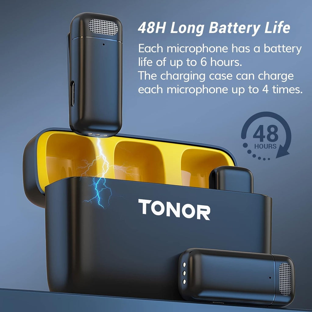 TONOR Micro Cravate sans Fil avec Étui