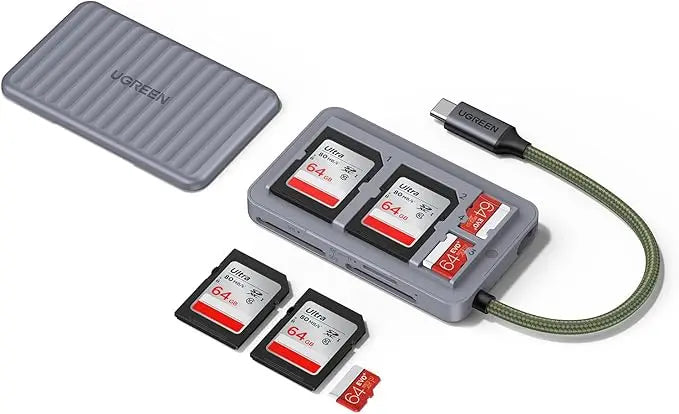 UGREEN Lecteur Carte SD USB C avec Étui de Stockage Adaptateur Micro SD 170MB/s