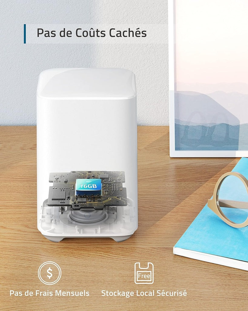 eufy Security eufyCam 2C – Caméras de Surveillance Wi-Fi Extérieures HD 1080p, Pack de 2 avec Base