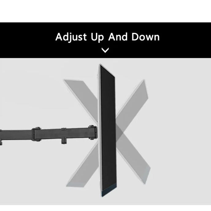 Suptek support de moniteur à 4 Bras, entièrement réglable  de  13" à 27 pouces