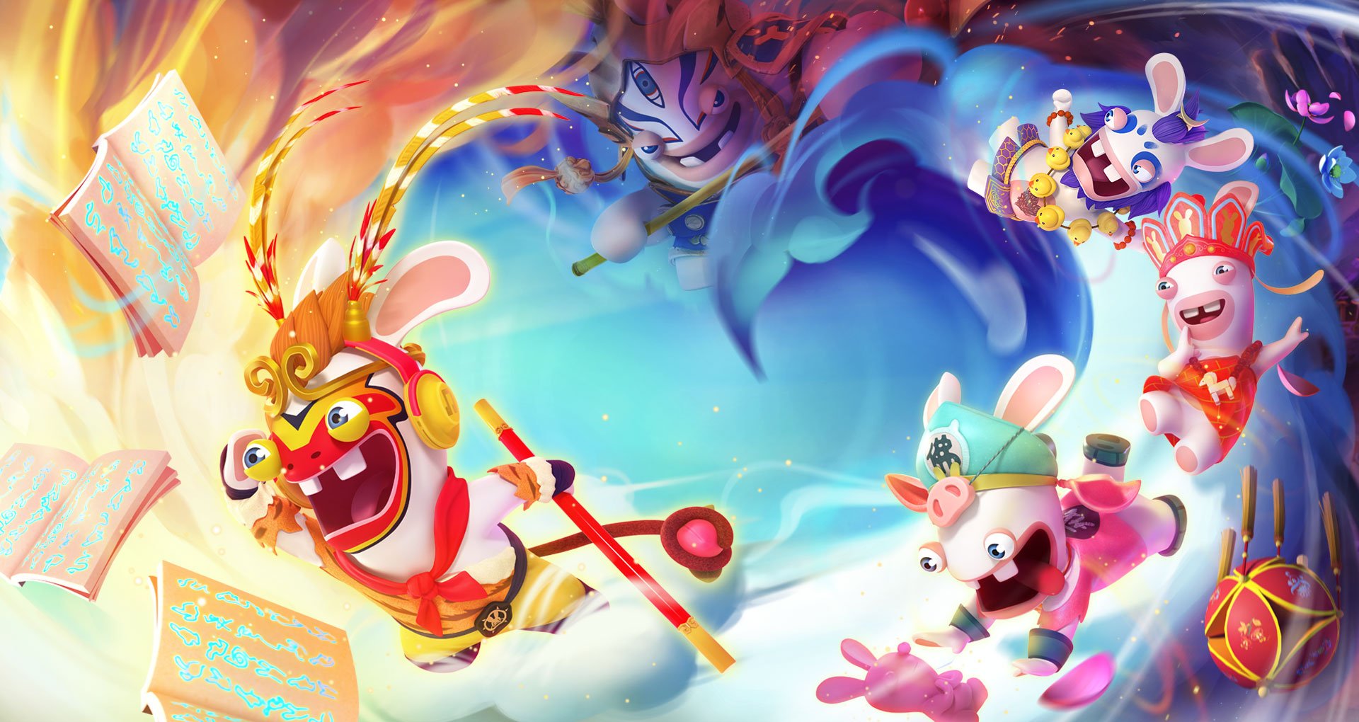 LES LAPINS CRETINS, PARTY OF LEGENDS SWITCH