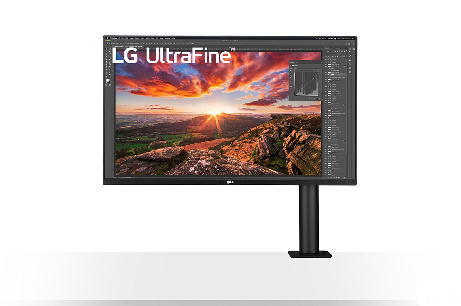 LG UltraFine™ 32UN880K-B – Écran PC 32’’ 4K UHD, Dalle IPS, HDR10, DCI-P3 95%, Support Ergonomique