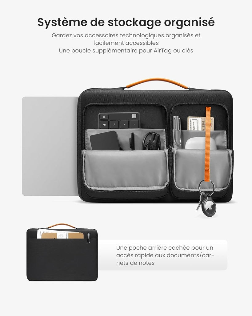 tomtoc 360°  13 Pouces MacBook Air/ Pro Sacoche pour Ordinateur Portable